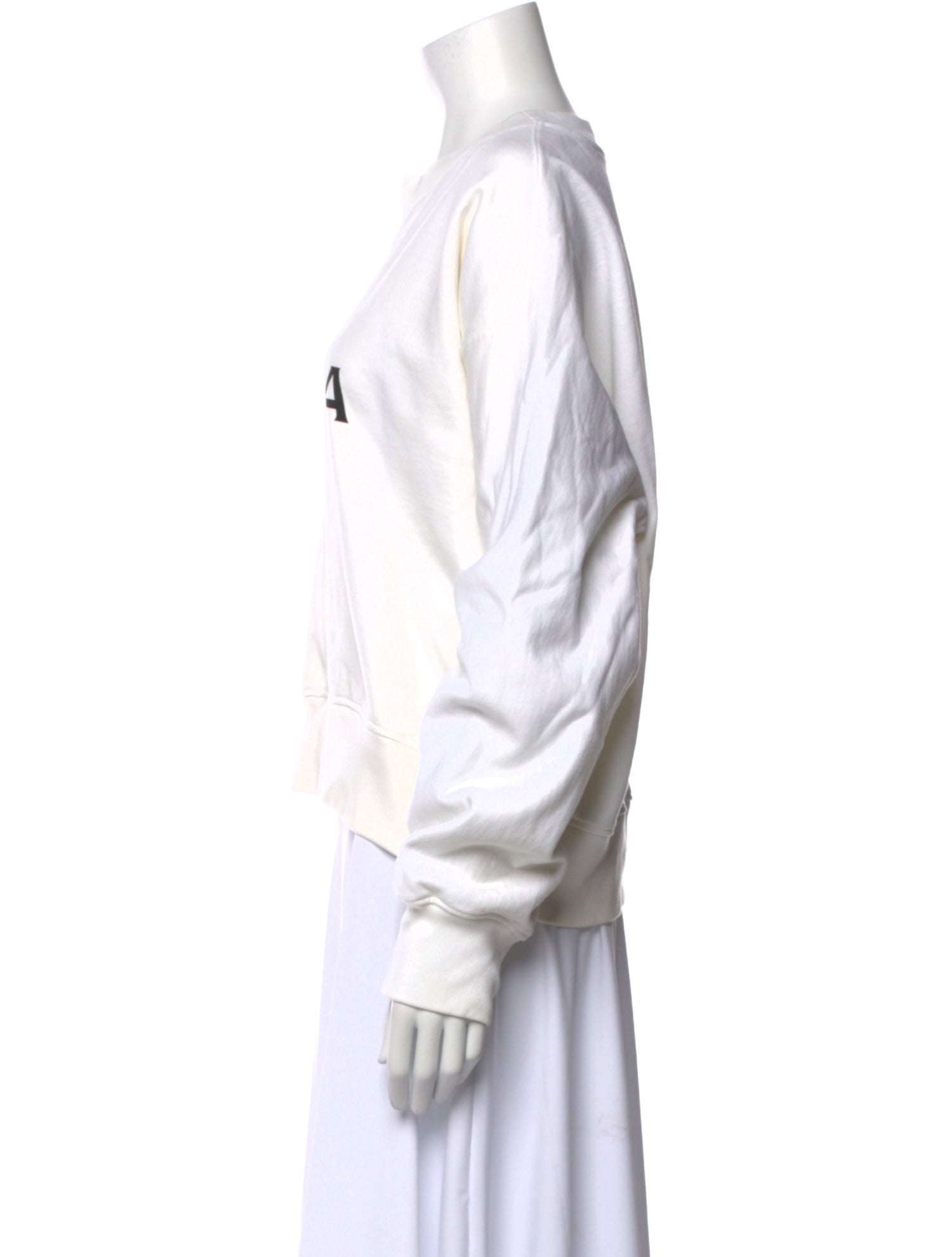 Alaïa Graphic Print Crew Neck Sweatshirt