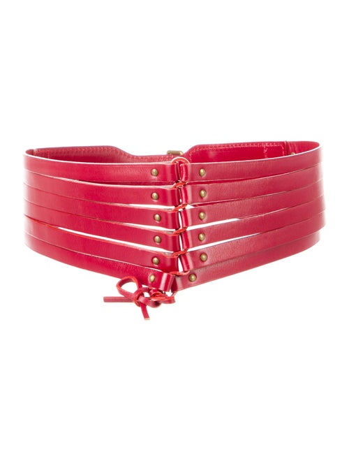 Alaïa Wide Leather Waist Belt