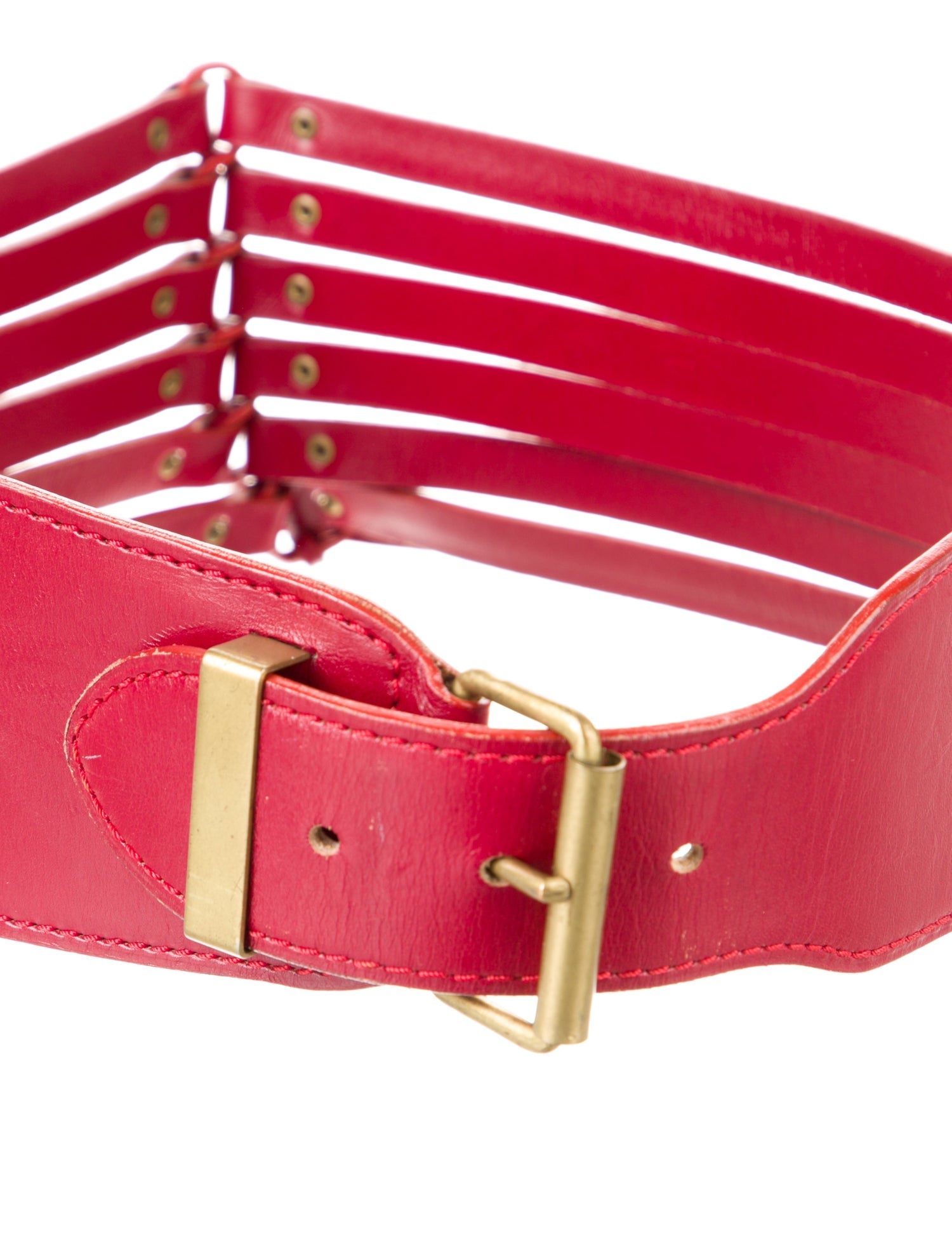 Alaïa Wide Leather Waist Belt