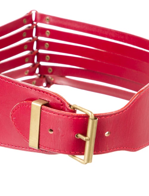Alaïa Wide Leather Waist Belt