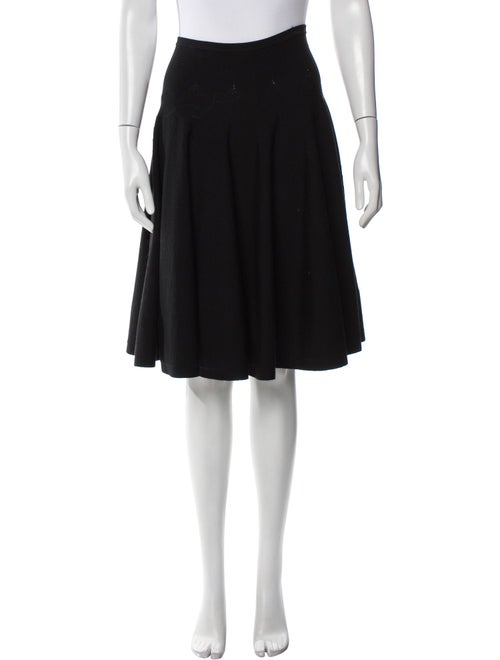Alaïa Pleated Accents Knee-Length Skirt