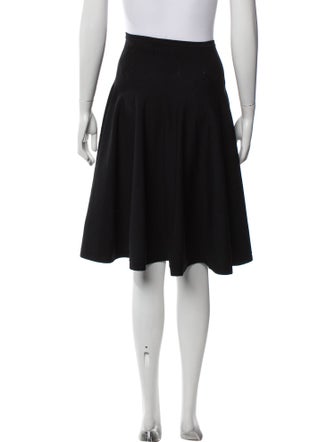 Alaïa Pleated Accents Knee-Length Skirt