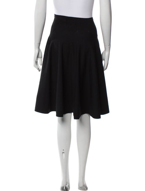 Alaïa Pleated Accents Knee-Length Skirt