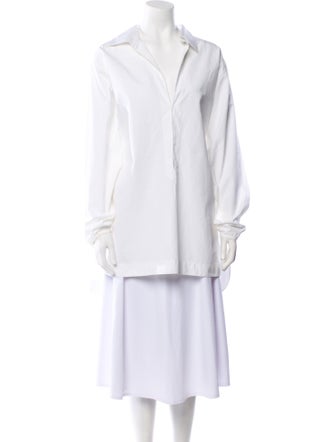 Alaïa V-Neck Long Sleeve Tunic