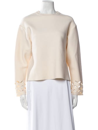 Alaïa Wool Scoop Neck Sweater