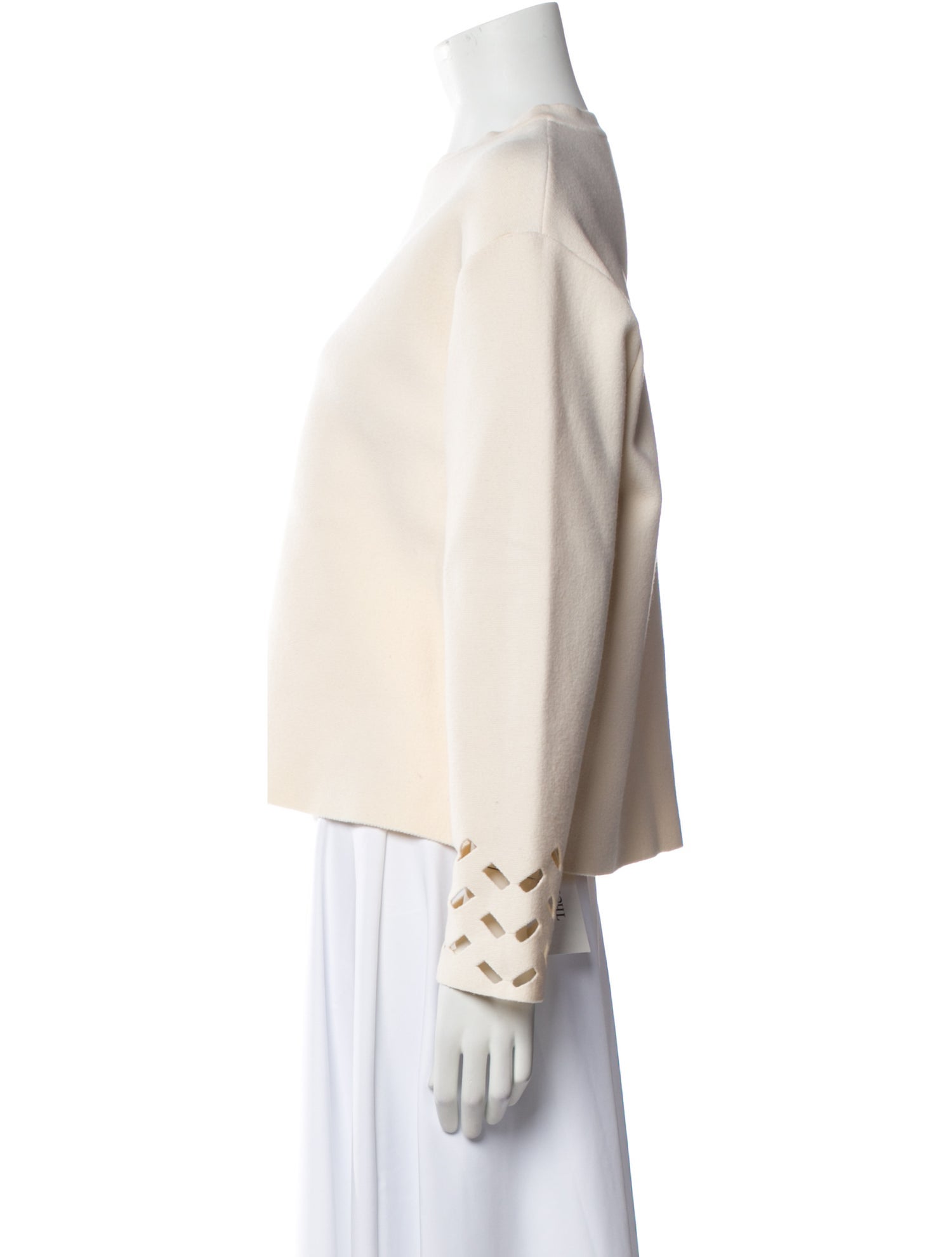 Alaïa Wool Scoop Neck Sweater