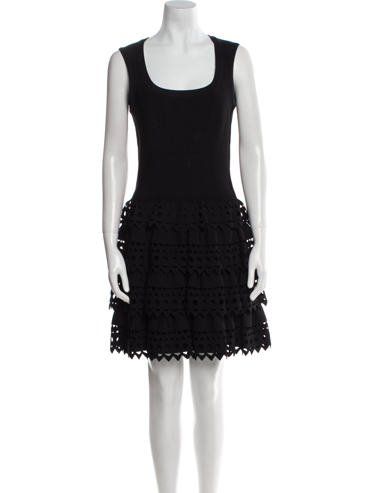 Alaïa Scoop Neck Mini Dress