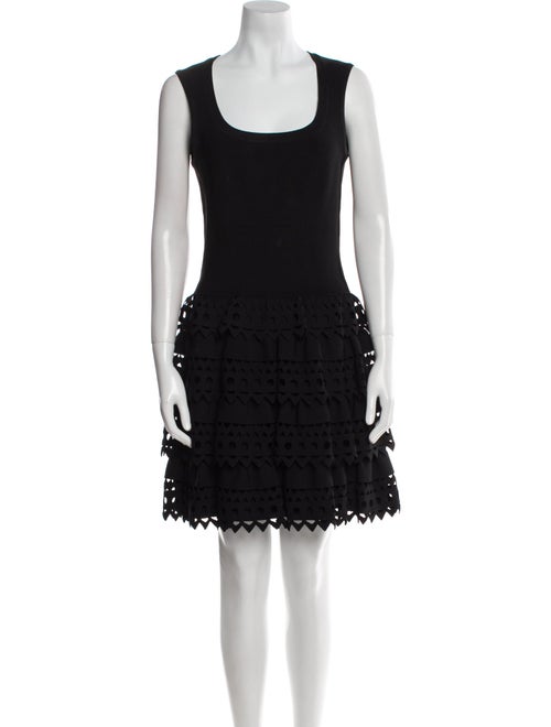 Alaïa Scoop Neck Mini Dress