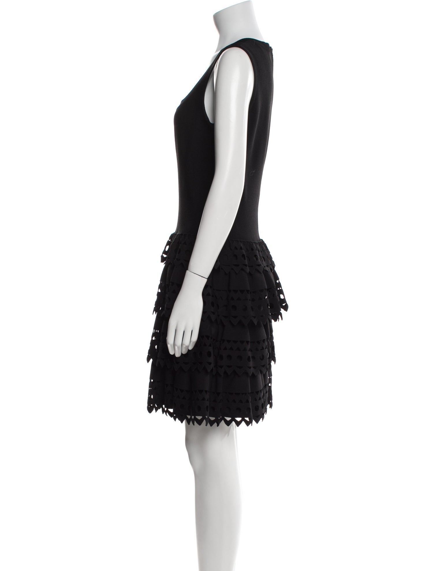 Alaïa Scoop Neck Mini Dress