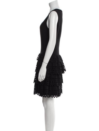 Alaïa Scoop Neck Mini Dress