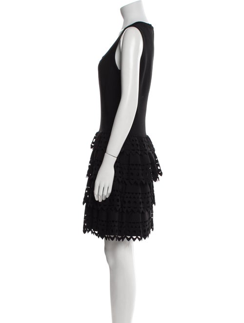 Alaïa Scoop Neck Mini Dress