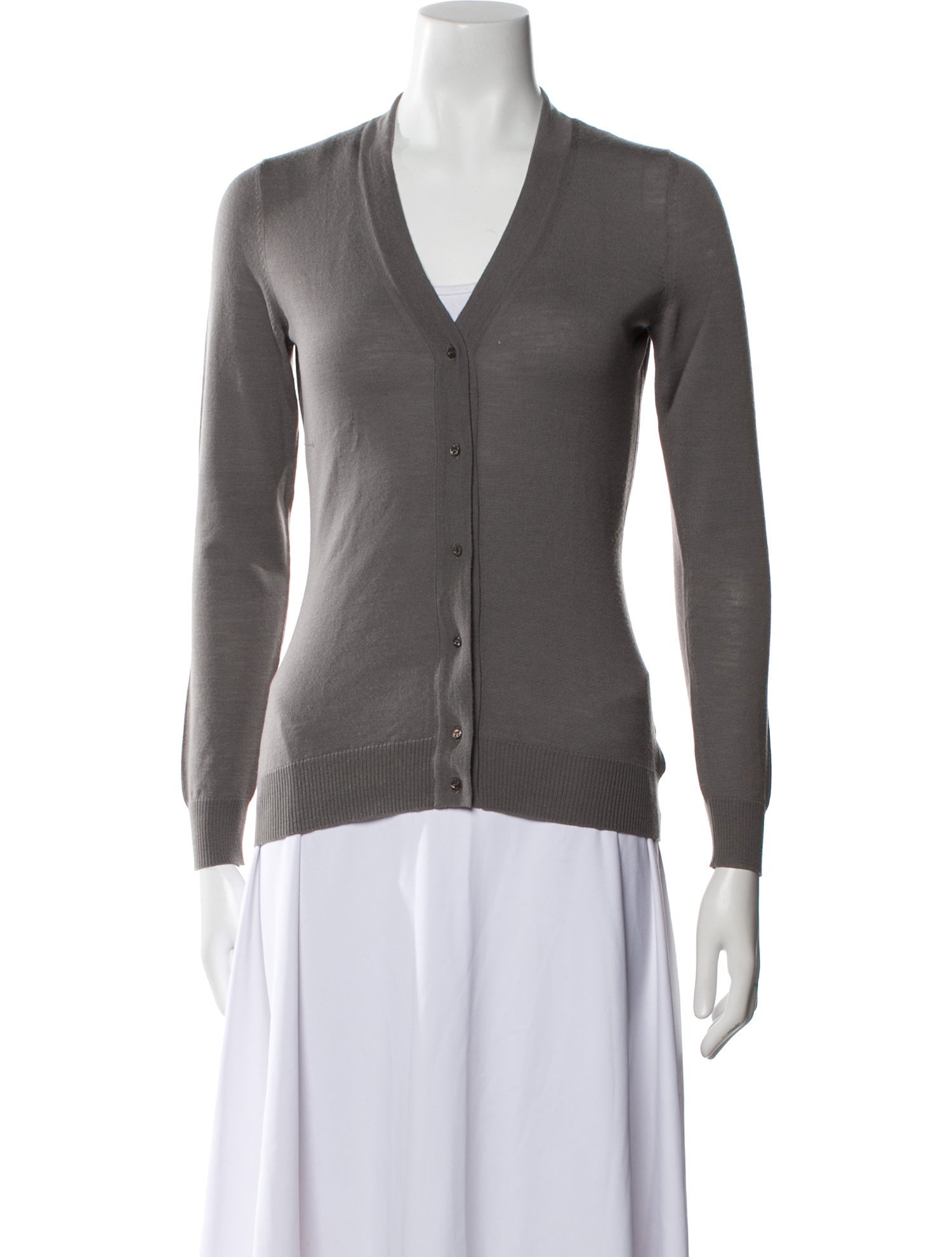 Alaïa Fleece V-Neck Sweater