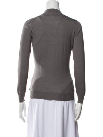 Alaïa Fleece V-Neck Sweater