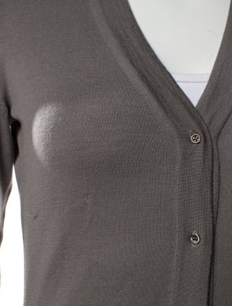 Alaïa Fleece V-Neck Sweater