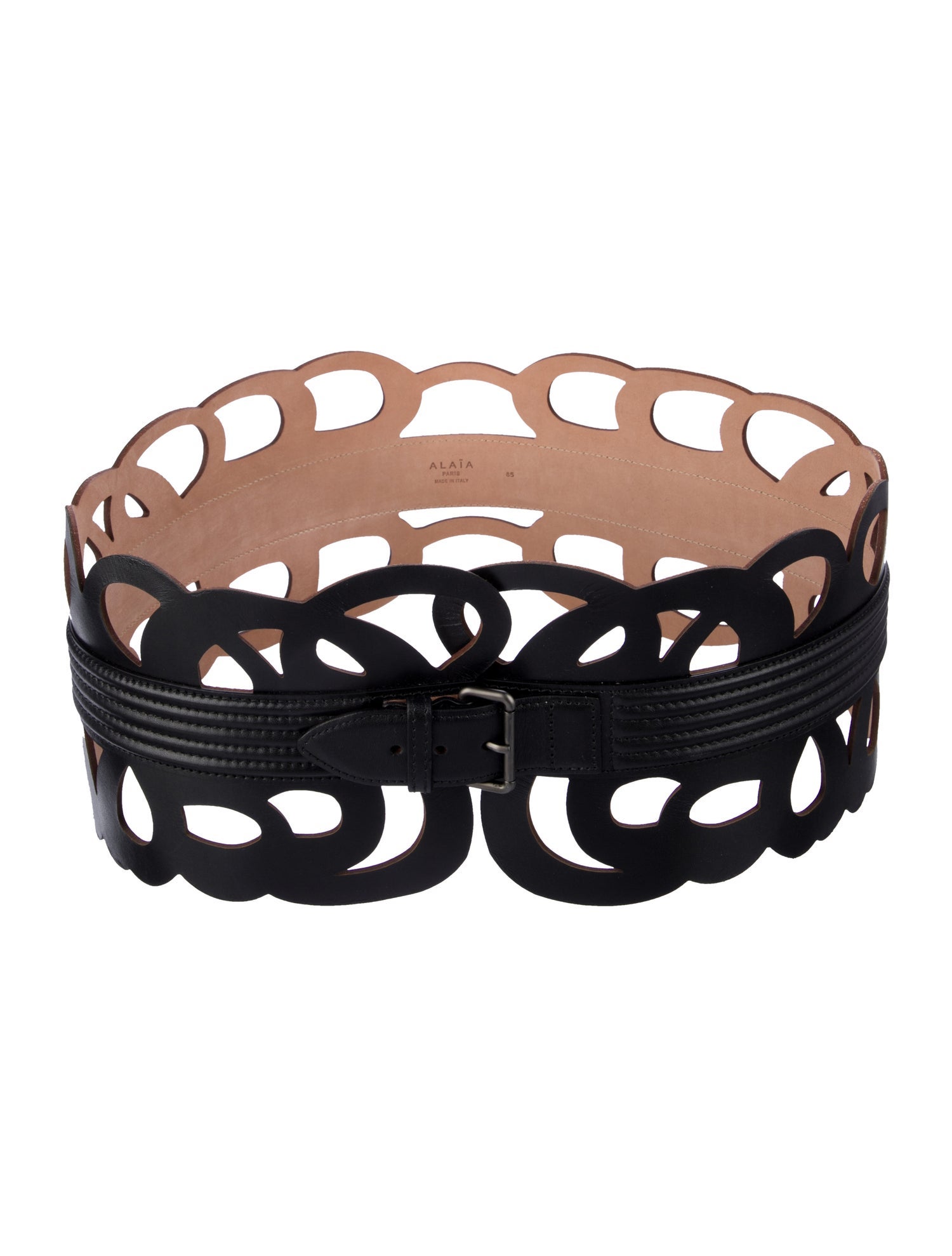 Alaïa Wide Leather Waist Belt