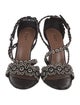 Alaïa Leather Studded Accents Slingback Sandals