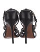 Alaïa Leather Studded Accents Slingback Sandals
