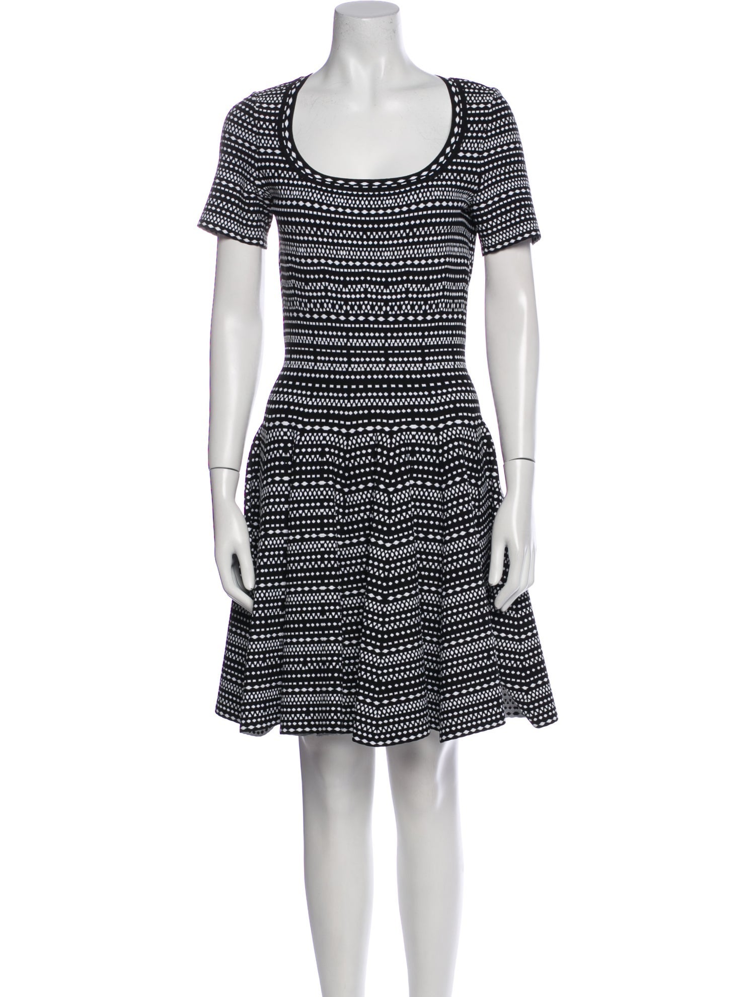 Alaïa Printed Knee-Length Dress