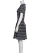 Alaïa Printed Knee-Length Dress
