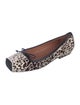 Alaïa Ponyhair Animal Print Ballet Flats