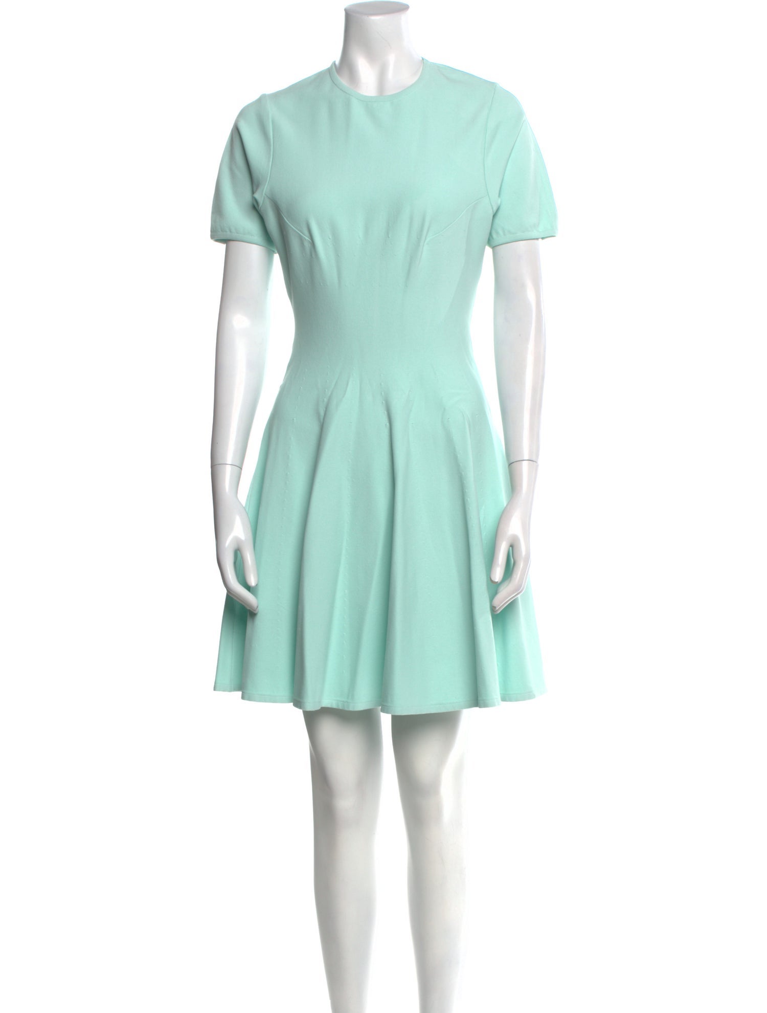 Alaïa Crew Neck Mini Dress