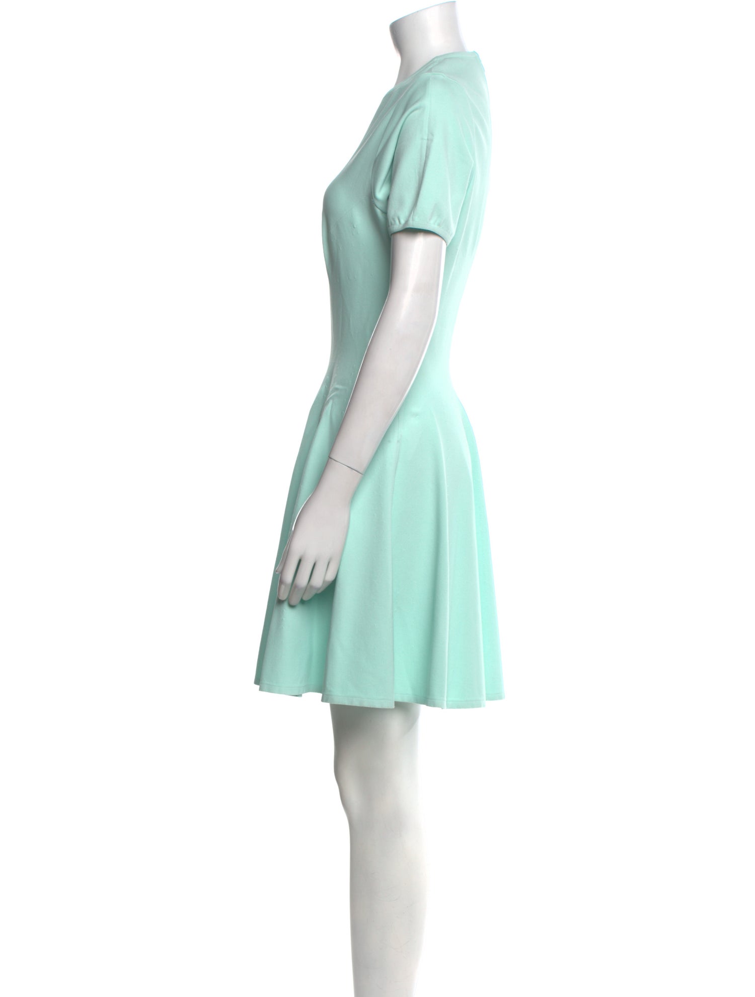 Alaïa Crew Neck Mini Dress