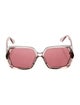 Alaïa Square Tinted Sunglasses