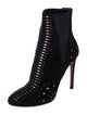 Alaïa Suede Studded Accents Combat Boots