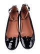 Alaïa Patent Leather Lasercut Accents Ballet Flats