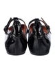 Alaïa Patent Leather Lasercut Accents Ballet Flats
