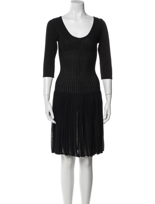 Alaïa Scoop Neck Knee-Length Dress