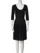 Alaïa Scoop Neck Knee-Length Dress