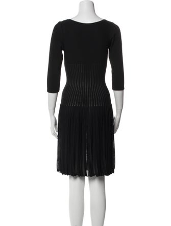 Alaïa Scoop Neck Knee-Length Dress
