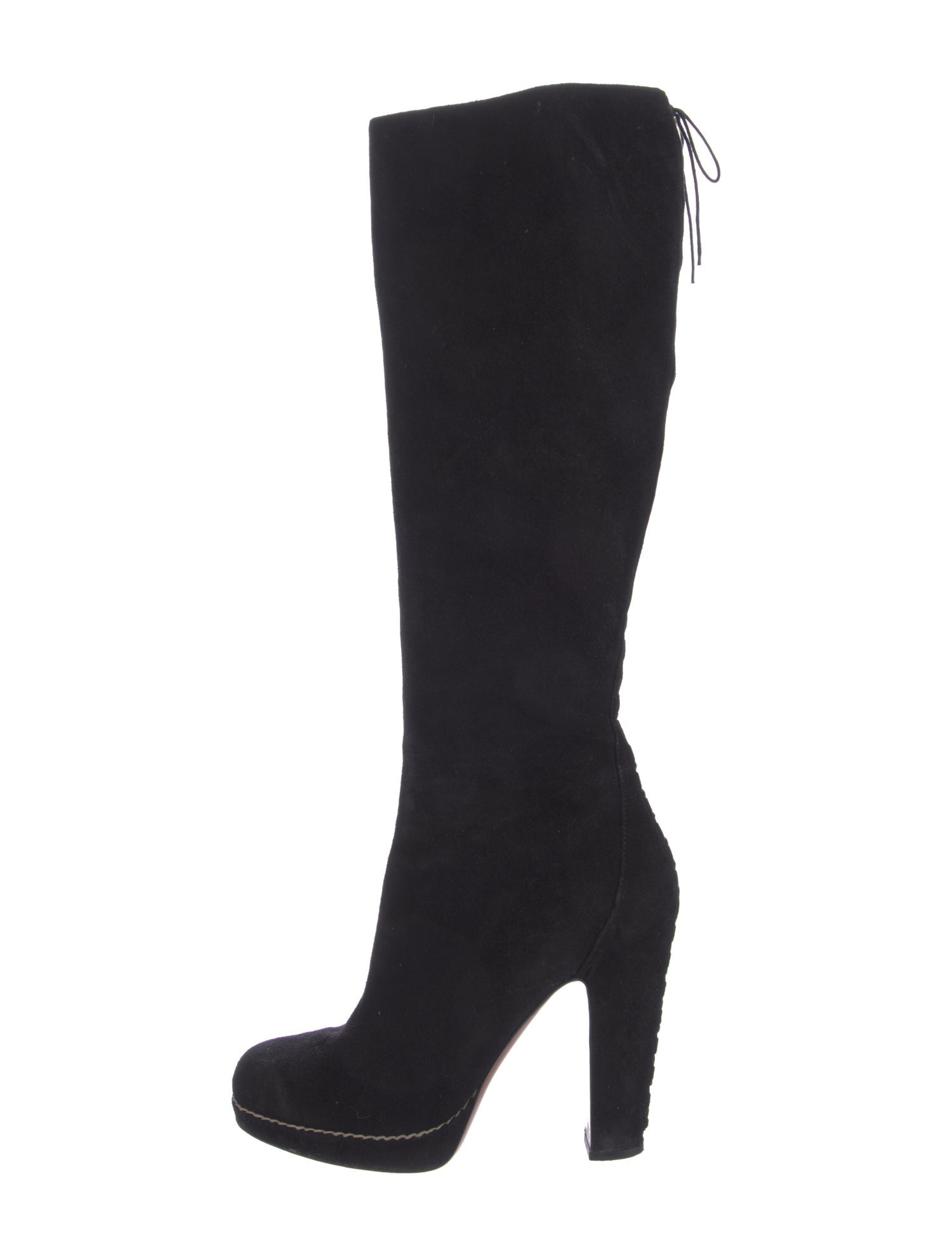 Alaïa Suede Lace-Up Boots