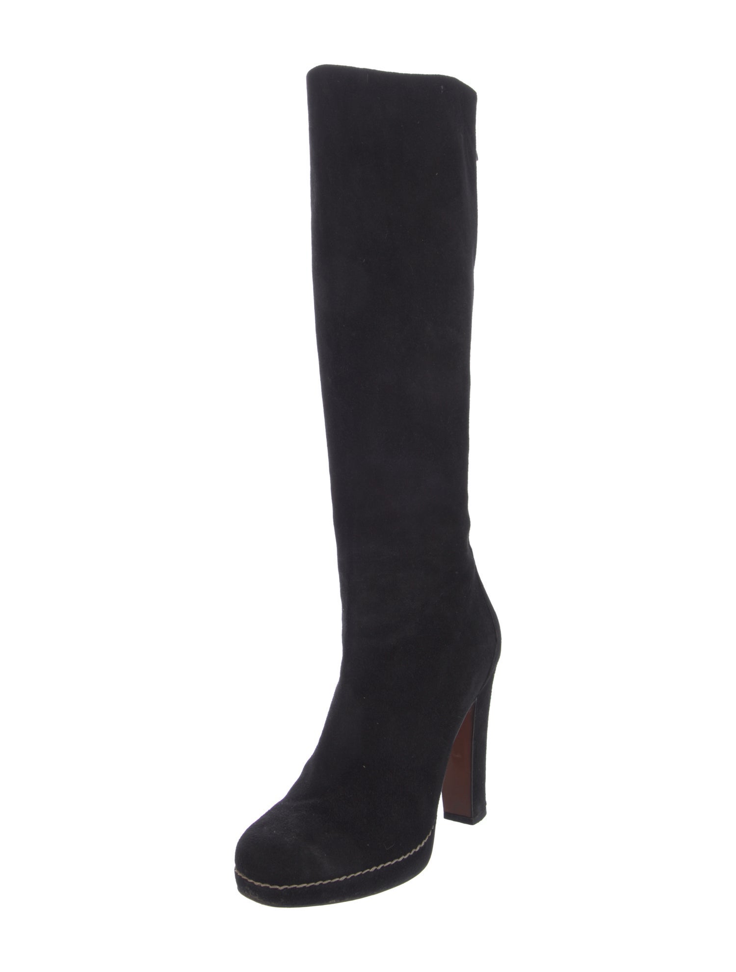 Alaïa Suede Lace-Up Boots