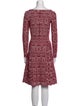 Alaïa Wool Knee-Length Dress