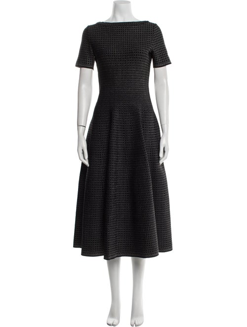 Alaïa Bateau Neckline Midi Length Dress