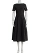 Alaïa Bateau Neckline Midi Length Dress