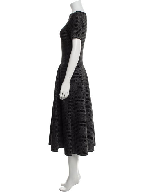 Alaïa Bateau Neckline Midi Length Dress