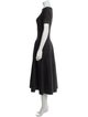 Alaïa Bateau Neckline Midi Length Dress