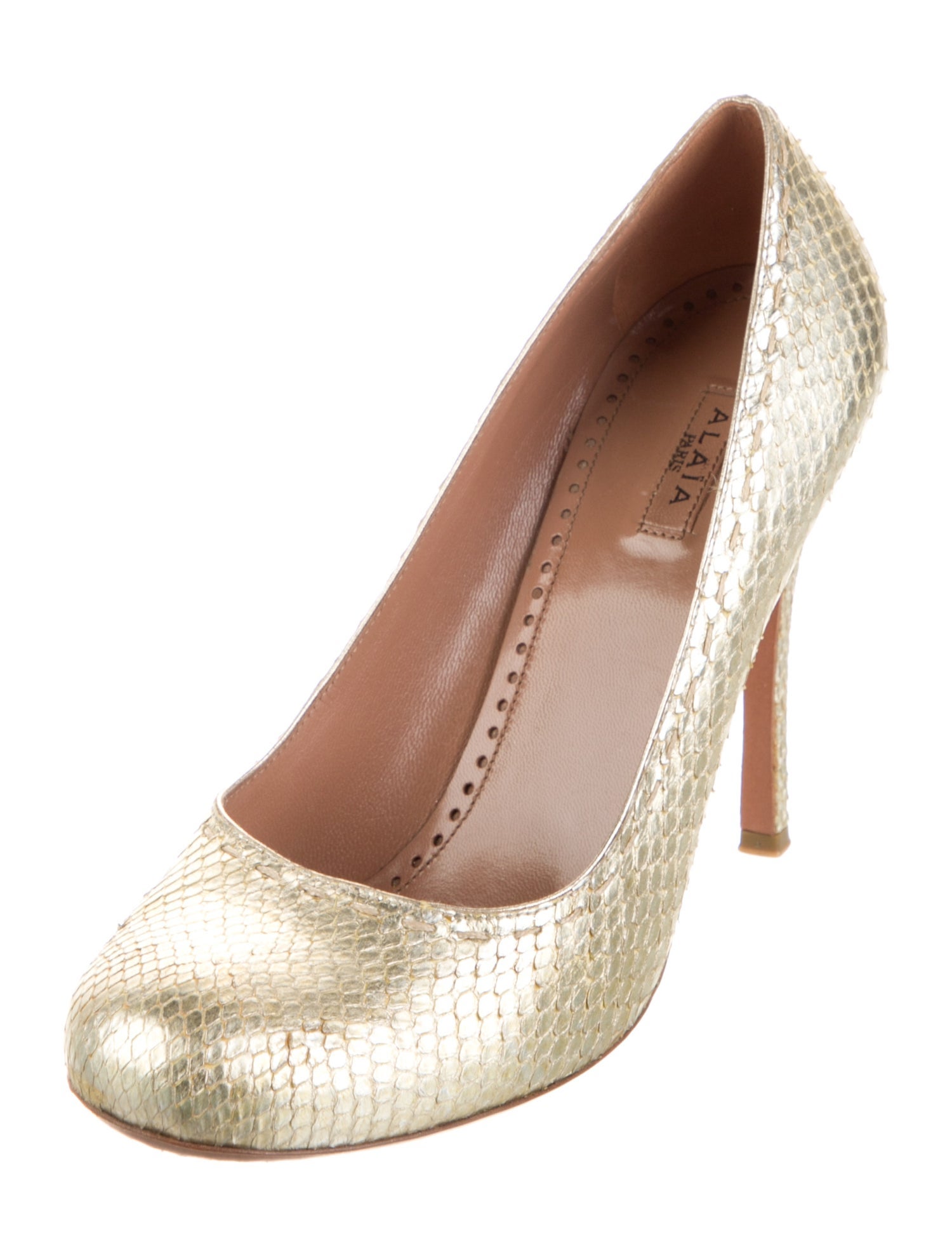 Alaïa Snakeskin Animal Print Pumps