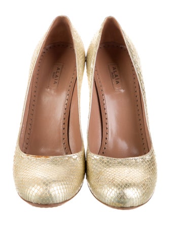 Alaïa Snakeskin Animal Print Pumps