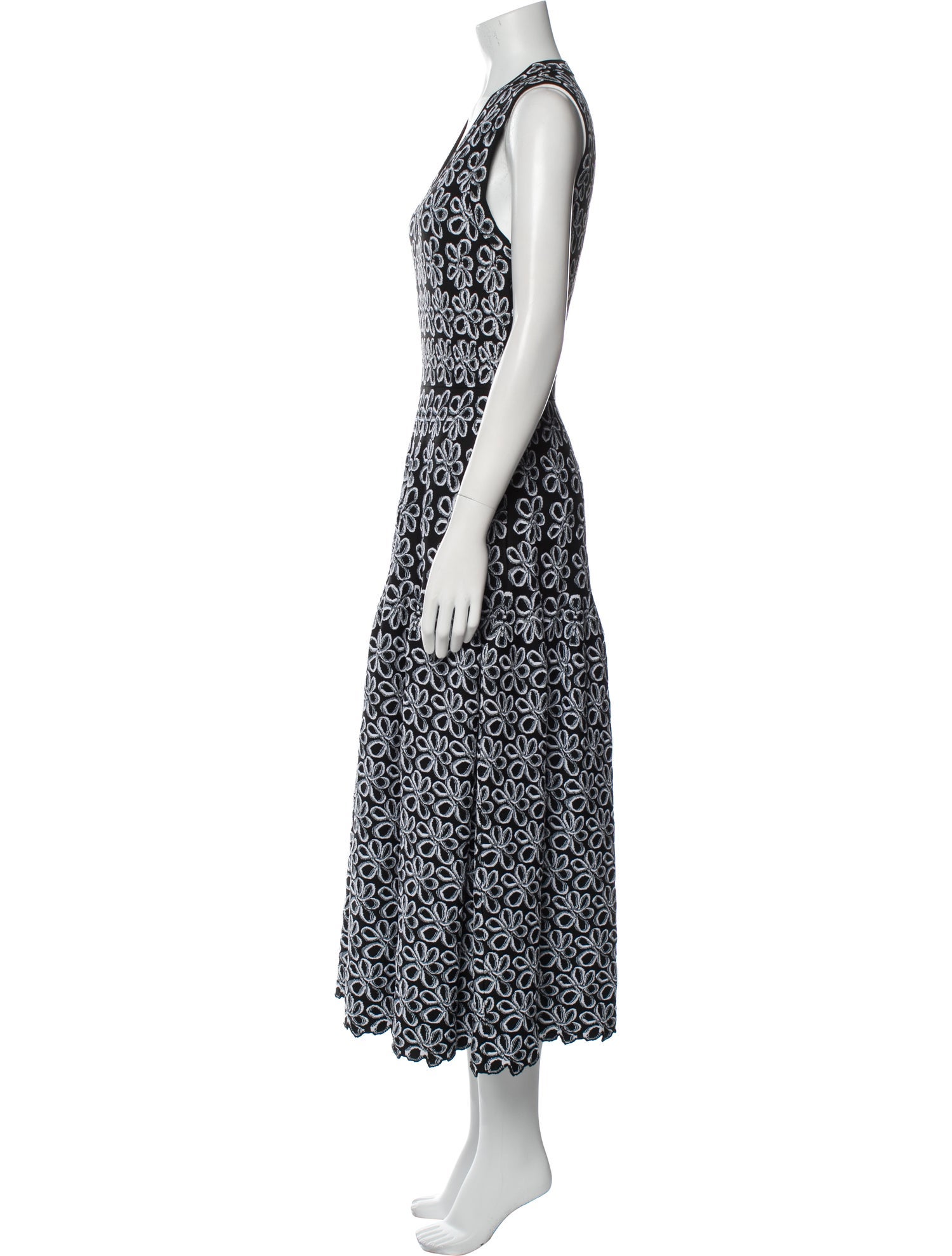 Alaïa Printed Long Dress