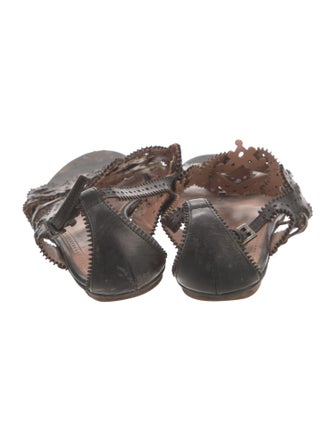 Alaïa Leather Gladiator Sandals