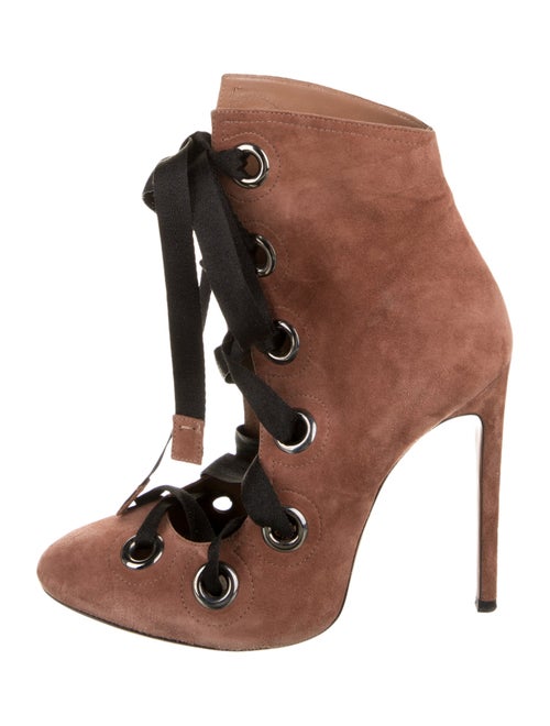 Alaïa Suede Lace-Up Boots