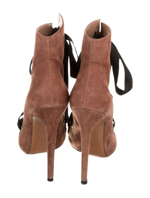 Alaïa Suede Lace-Up Boots