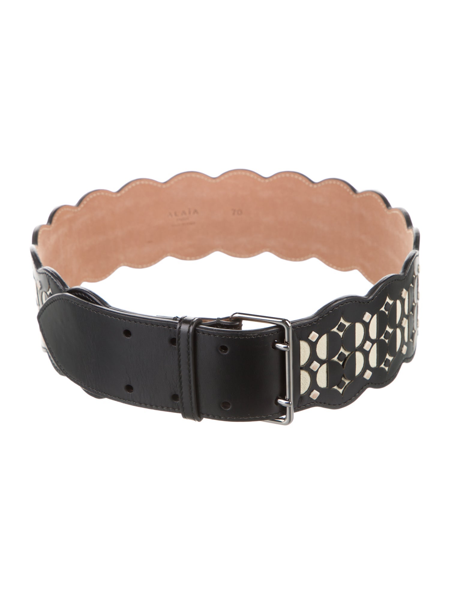 Alaïa Wide Leather Waist Belt