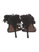 Alaïa Suede Fringe Trim Accent Sandals