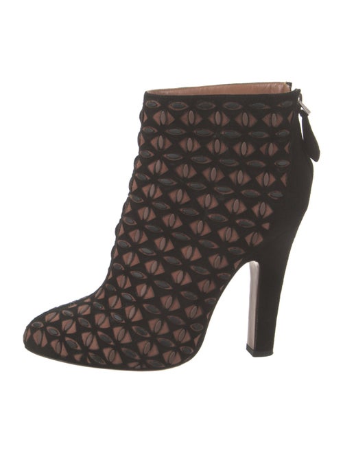 Alaïa Suede Printed Boots