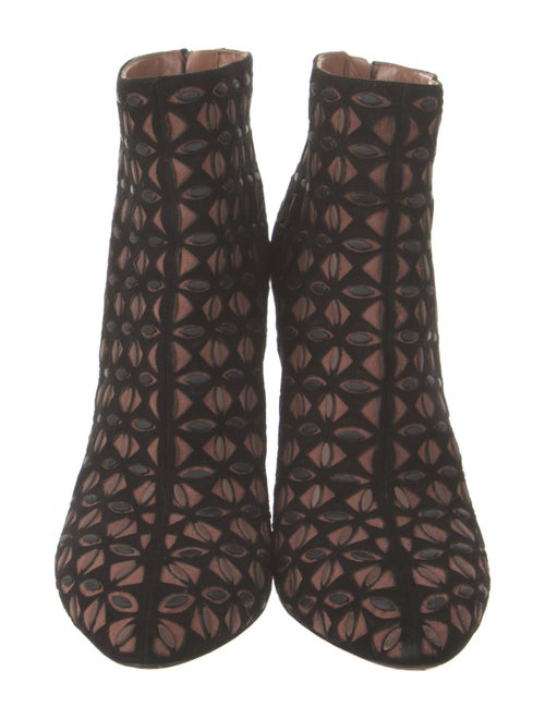 Alaïa Suede Printed Boots